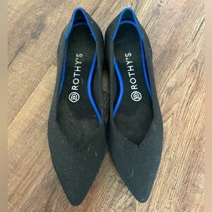 Rothy’s The Point Black Flats size 9